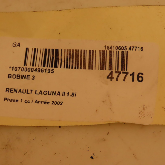 occasion RENAULT LAGUNA II Phase 1 11-2000->03-2005 1.8i 117ch 8200568671 3