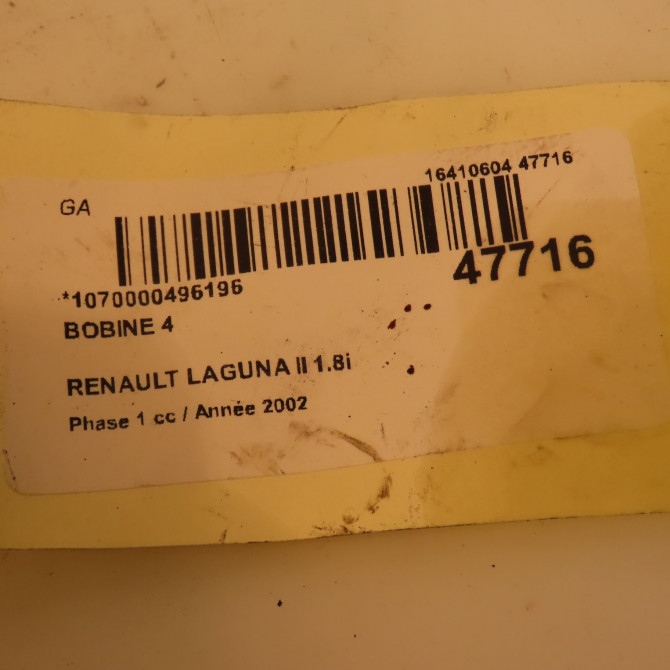 occasion RENAULT LAGUNA II Phase 1 11-2000->03-2005 1.8i 117ch 8200568671 3