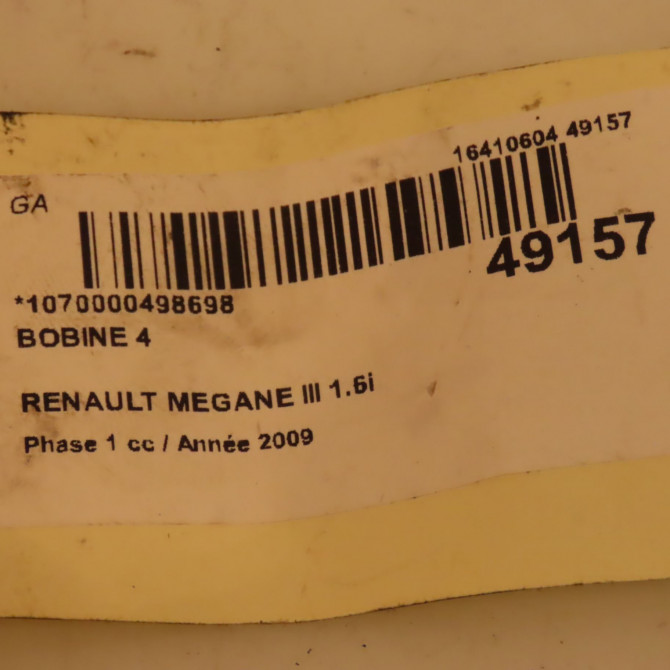 occasion RENAULT MEGANE III Phase 1 11-2008->01-2012 1.6i 16v 110ch 224332597R 3