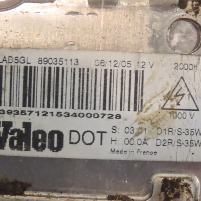 Boitier xenon phare d occasion RENAULT CLIO III Phase 1 09-2005->03-2009 1.5 DCI 105ch 7701207586 3