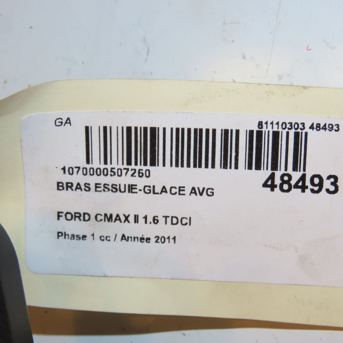 Bras essuie-glace avant gauche occasion FORD CMAX II Phase 1 09-2010->09-2015 1.6 TDCI 115ch 1899697 4