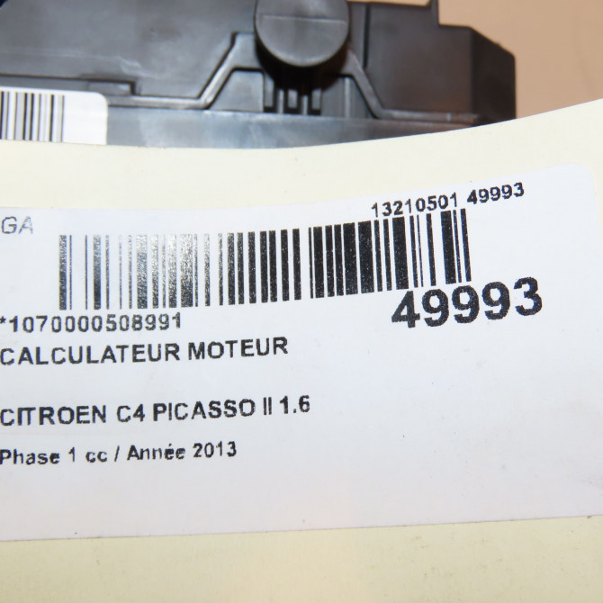 Calculateur moteur occasion CITROEN C4 PICASSO II Phase 1 04-2013->... 1.6 e-HDi 8v 115ch 1610104480 4