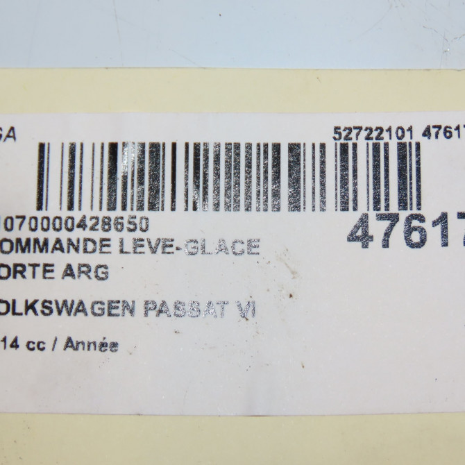 Commande leve-glace porte arrière gauche occasion VOLKSWAGEN PASSAT VI Phase 1 CC 11-2011->12-2017 5K0959855XSH 4