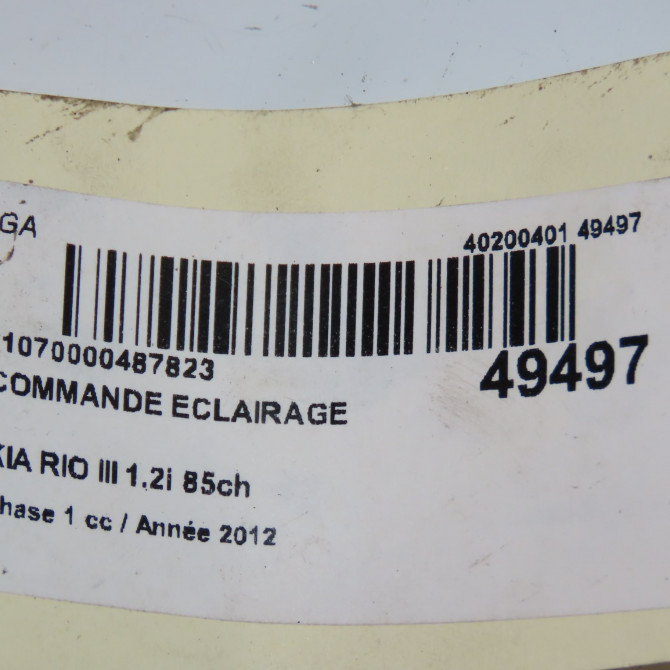 Commande eclairage occasion KIA RIO III Phase 1 06-2011->... 1.2i 85ch 937131W100CA 3