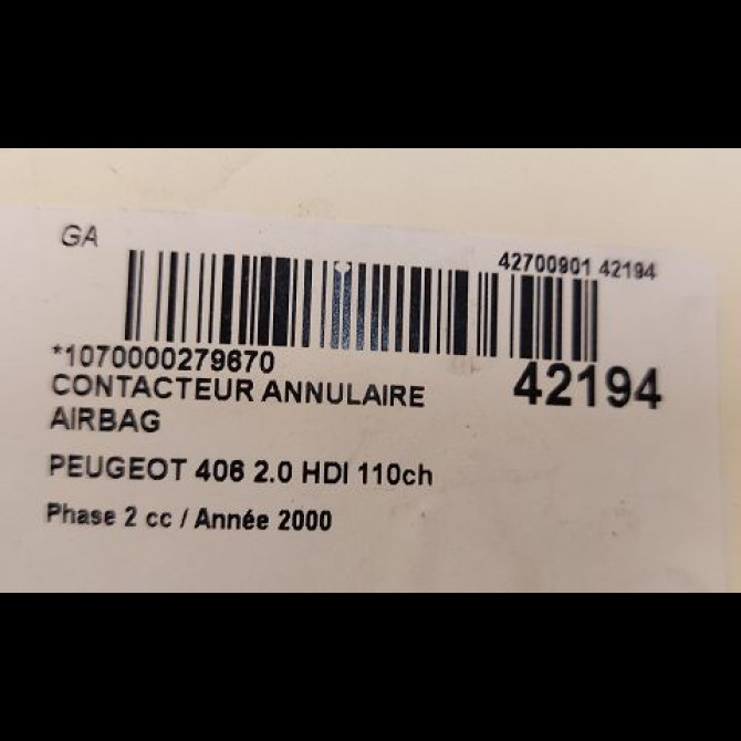 occasion PEUGEOT 406 Phase 2 04-1999->04-2004 2.0 HDI 110ch 3