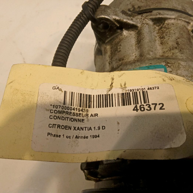 Compresseur air conditionne occasion CITROEN XANTIA Phase 1 03-1993->06-1998 1.9 D 6453AQ 6