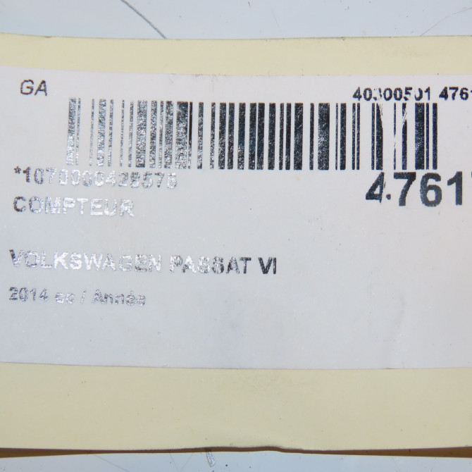 Compteur occasion VOLKSWAGEN PASSAT VI Phase 1 CC 11-2011->12-2017 3C8920880RX 3