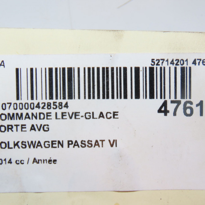 Commande lève-glace porte avant gauche occasion VOLKSWAGEN PASSAT VI Phase 1 CC 11-2011->12-2017 4