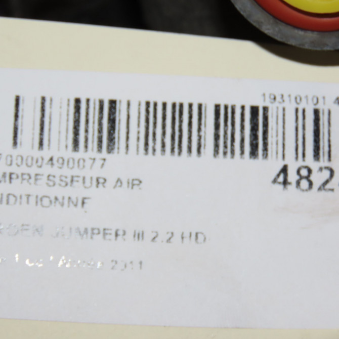 Compresseur air conditionne occasion CITROEN JUMPER III Phase 1 06-2006->... 2.2 HDi 100ch 6453SR 3