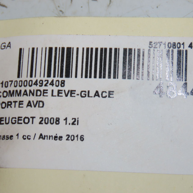 Commande lève-glace porte avant droite occasion PEUGEOT 2008 Phase 1 01-2013->... 1.2i PURETECH 110ch 96751115ZD 3