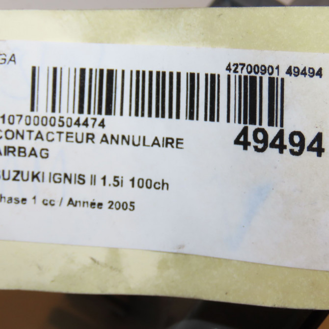 occasion SUZUKI IGNIS II Phase 1 09-2003->09-2009 1.5i 100ch 3748083E20 4