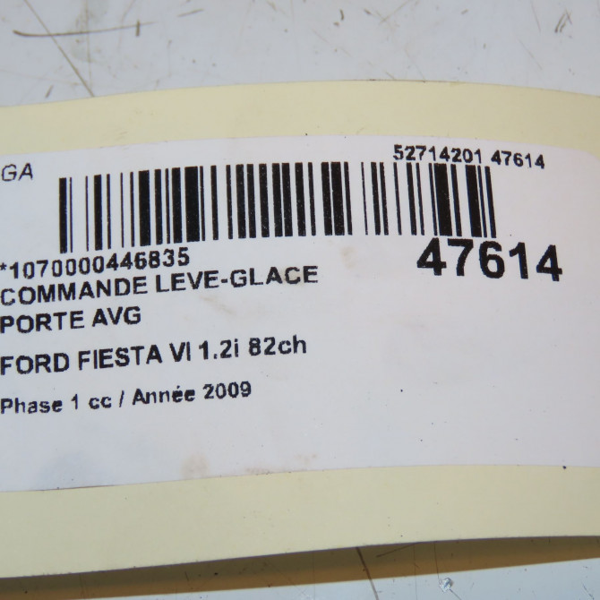 Commande lève-glace porte avant gauche occasion FORD FIESTA VI Phase 1 10-2008->11-2012 1.2i 82ch 1547740 3