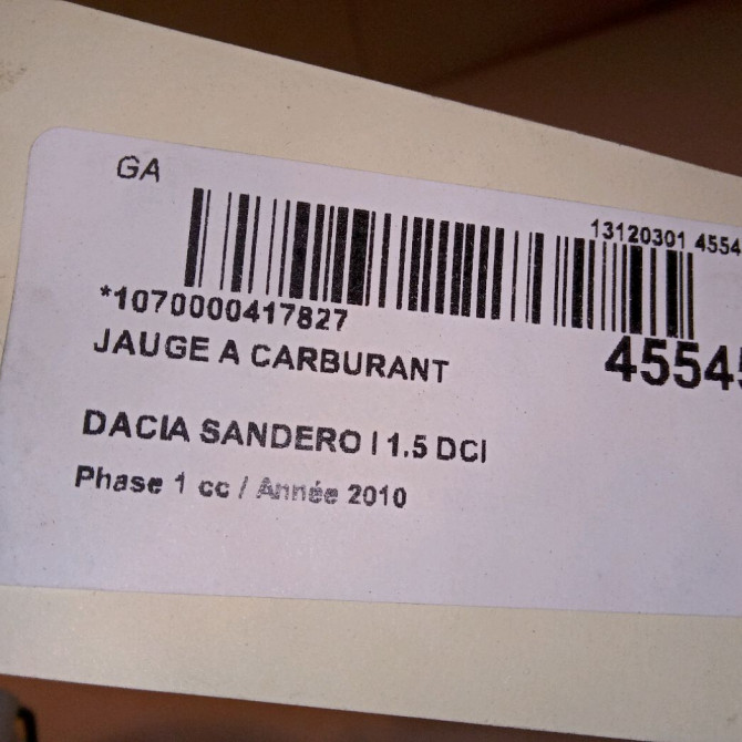 Jauge a carburant occasion DACIA SANDERO I Phase 1 06-2008->10-2012 1.5 DCI 85ch 172023705R 4