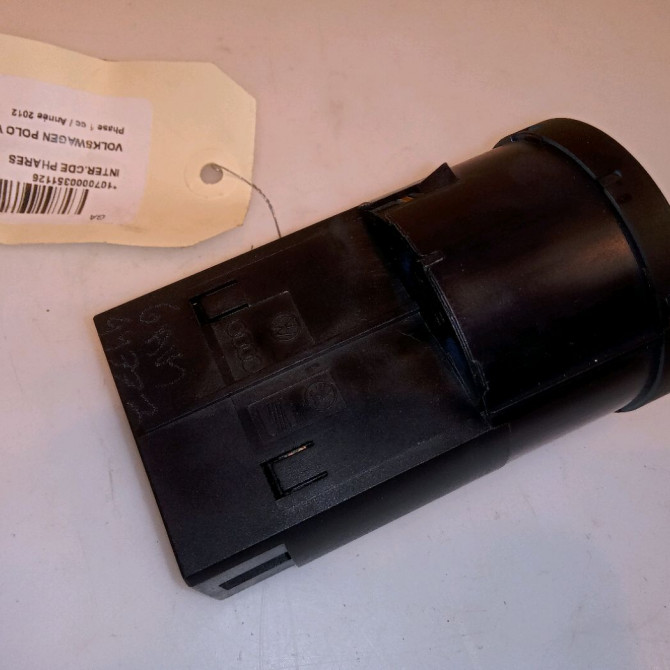 Interrupteur commande de phares occasion VOLKSWAGEN POLO V POLO V Phase 1 2009-09-01->2014-05-31 1.2 TDI 75ch 6R0941531FAPV 2