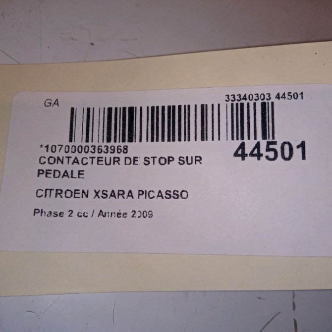 occasion CITROEN XSARA PICASSO Phase 2 02-2004->12-2010 1.6 HDI 110ch 453440 4