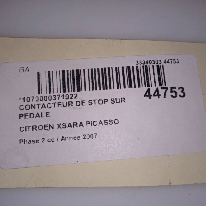 occasion CITROEN XSARA PICASSO Phase 2 02-2004->12-2010 1.6 HDI 92 ch 453440 3