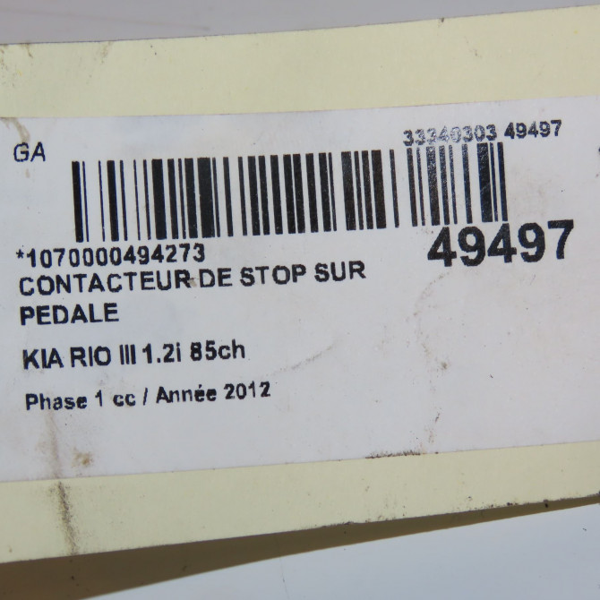 occasion KIA RIO III Phase 1 06-2011->... 1.2i 85ch 3