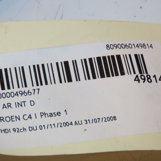 Feu arrière intérieur droit occasion CITROEN C4 I Phase 1 11-2004->07-2008 1.6 HDI 92ch 3