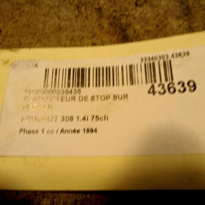 occasion PEUGEOT 306 Phase 1 09-1994->03-1997 1.4i 75ch 453451 2