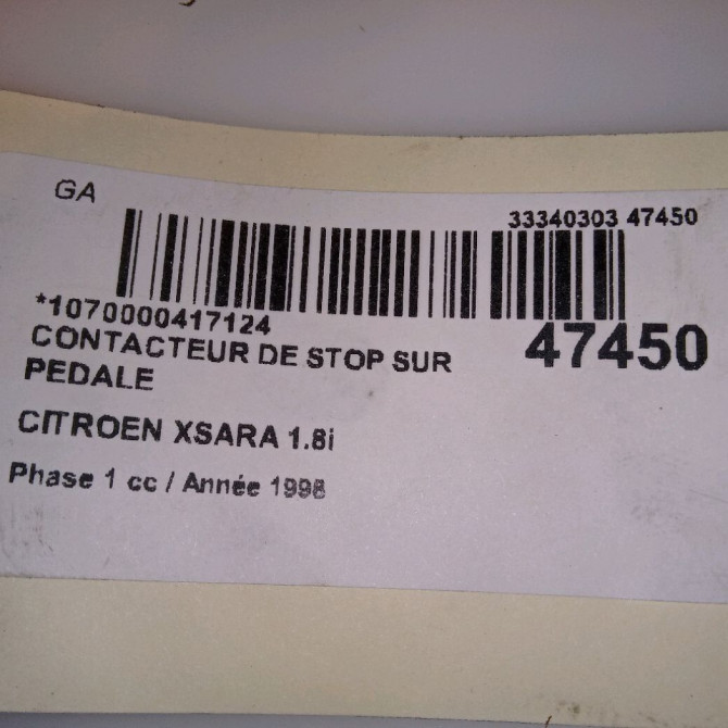 occasion CITROEN XSARA Phase 1 02-1998->09-2000 1.8i 453451 4