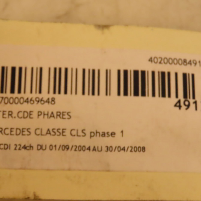 Interrupteur commande de phares occasion MERCEDES CLASSE CLS Phase 1 04-1995->04-1999 320 CDI 224ch 21954501049116 4