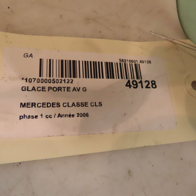 Glace porte av g occasion MERCEDES CLASSE CLS Phase 1 04-1995->04-1999 320 CDI 224ch 2
