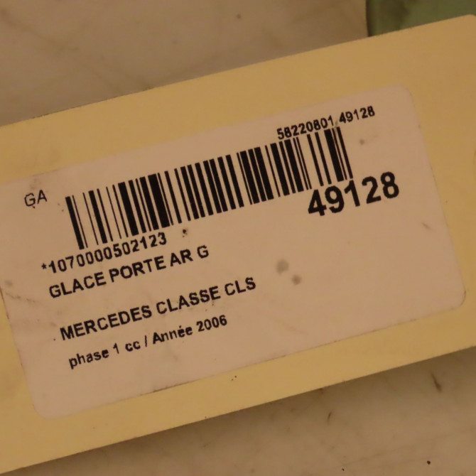 Glace porte ar g occasion MERCEDES CLASSE CLS Phase 1 04-1995->04-1999 320 CDI 224ch 2