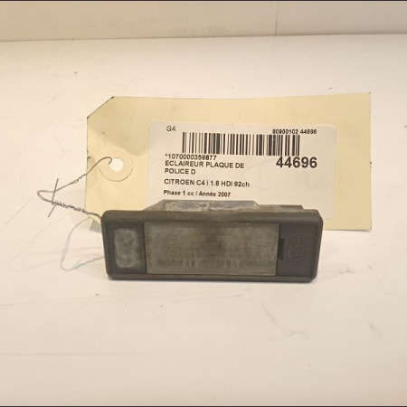 Eclaireur plaque de police d occasion CITROEN C4 I Phase 1 11-2004->07-2008 1.6 HDI 92ch 6340G9