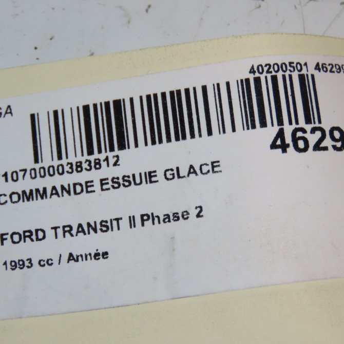 Commande essuie glace occasion TRANSIT II Phase 2 10-1991->10-1994 4
