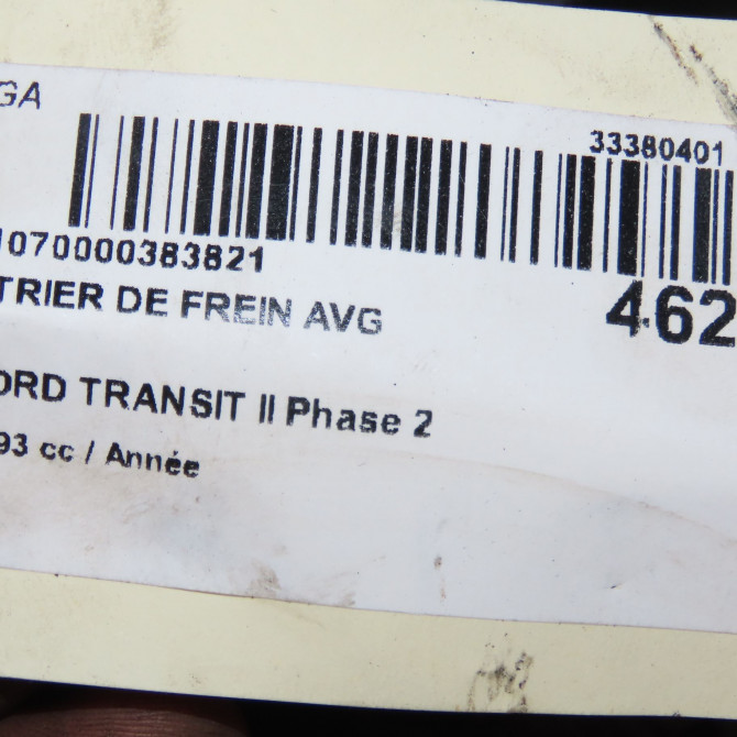 Etrier de frein avant gauche occasion TRANSIT II Phase 2 10-1991->10-1994 3