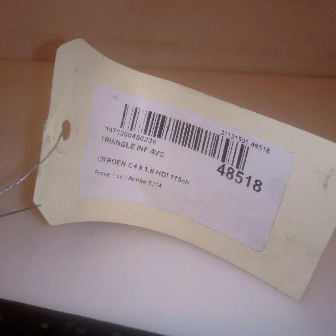Triangle inf avg occasion CITROEN C4 II Phase 1 10-2010->01-2015 1.6 HDI 115ch 1643188780 5