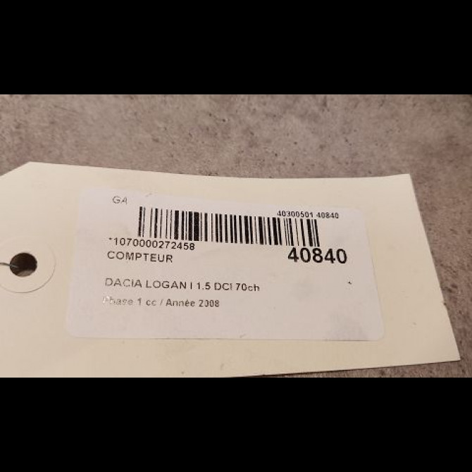 Compteur occasion DACIA LOGAN I Phase 1 06-2005->06-2008 1.5 DCI 70ch 248101844R 3