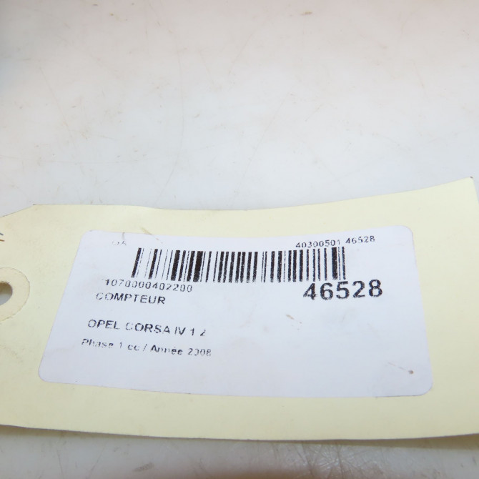Compteur occasion OPEL CORSA IV Phase 1 09-2006->12-2010 1.2 TWINPORT 80ch 13312043 4