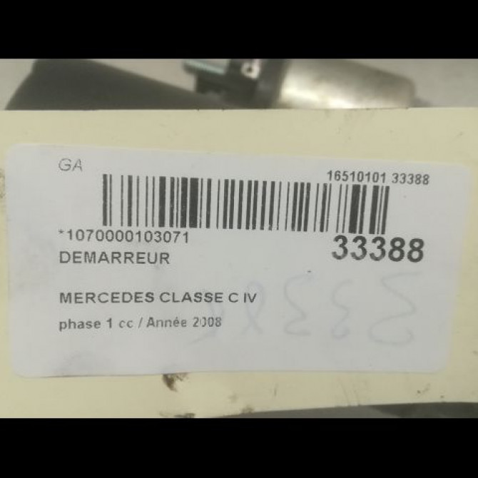 Démarreur occasion MERCEDES CLASSE C IV phase 1 02-2014->... C220 170ch 61512501 5