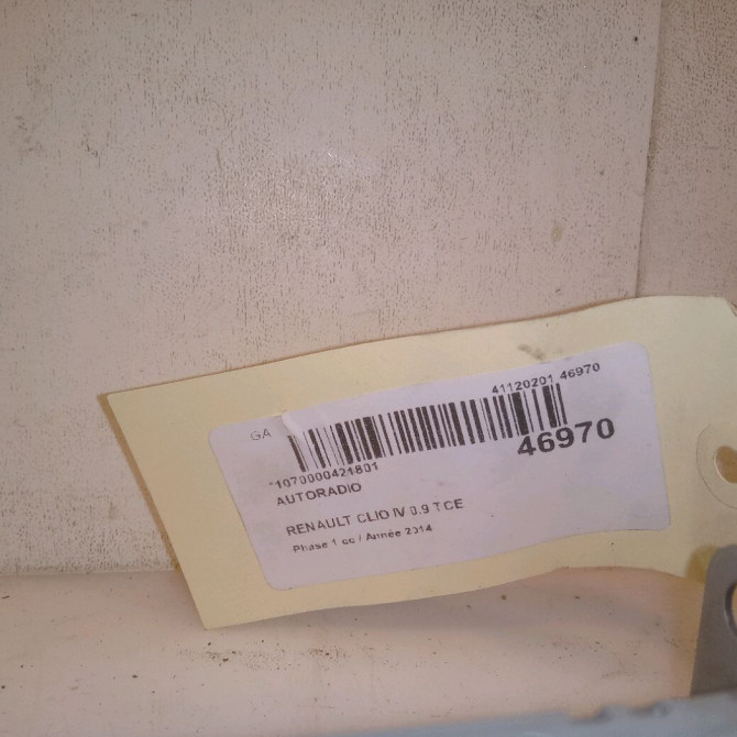 Autoradio occasion RENAULT CLIO IV Phase 1 07-2012->... 0.9 TCE 90ch 281151863R 7