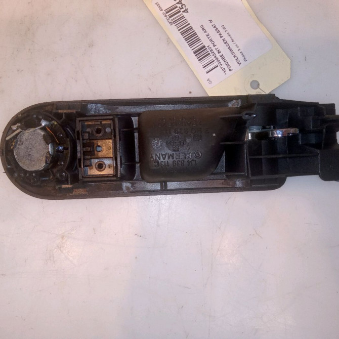 Poignee int porte arg occasion VOLKSWAGEN PASSAT IV Phase 2 10-2000->03-2005 1.9 TDI 130ch 3B0839113BF2AQ 2