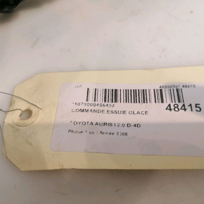 Commande essuie glace occasion TOYOTA AURIS I Phase 1 03-2007->03-2010 2.0 D-4D 8465202410 4