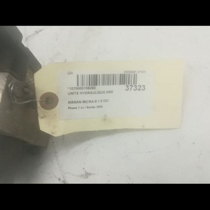 Unité hydraulique ABS occasion NISSAN MICRA III Phase 1 01-2003->07-2005 1.5 DCI 65ch 47660BC66A 3
