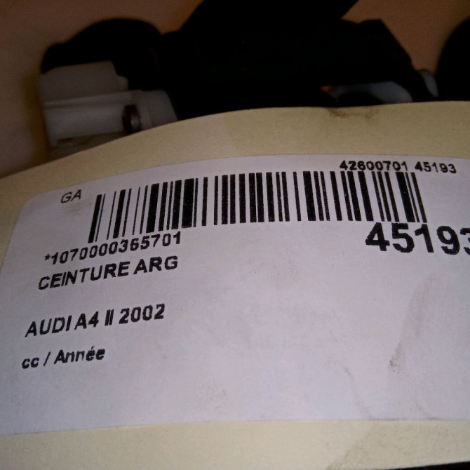 Ceinture arrière gauche occasion AUDI A4 II 8E5857805MV04 4