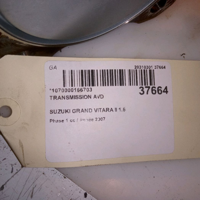Transmission avant droite occasion SUZUKI GRAND VITARA II Phase 1 09-2005->09-2009 1.6 VVT 106ch 4410178K00 5
