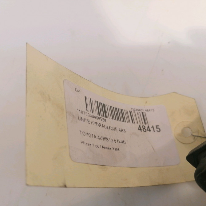Unité hydraulique ABS occasion TOYOTA AURIS I Phase 1 03-2007->03-2010 2.0 D-4D 4405002160 6