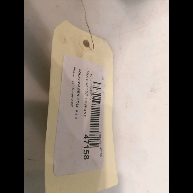 Moteur toit ouvrant occasion VOLKSWAGEN GOLF V Phase 1 11-2003->10-2008 2.0 TDI 140ch 1K0959591 4