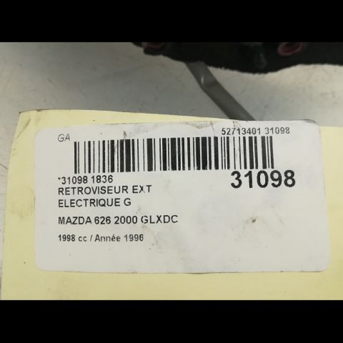 Retroviseur exterieur electrique gauche occasion MAZDA 626 II Phase 3 11-1987->01-1992 3