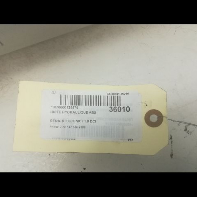 Unité hydraulique ABS occasion RENAULT SCENIC I Phase 2 08-1999->06-2003 1.9 DCI 100ch 7701045832 3