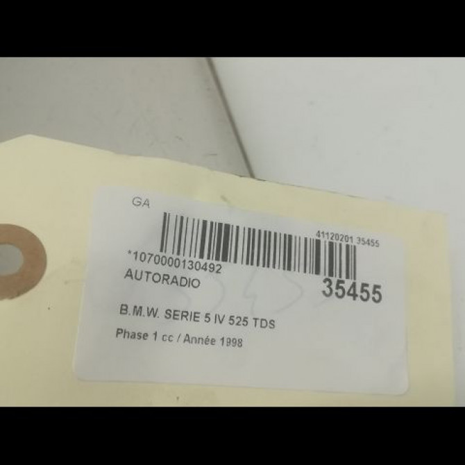 Autoradio occasion B.M.W. SERIE 5 IV Phase 1 12-1995->07-2000 525 TDS 65126935007 3