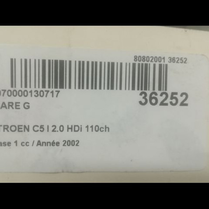 Phare gauche occasion CITROEN C5 I Phase 1 03-2001->09-2004 2.0 HDi 110ch 6204X2 3