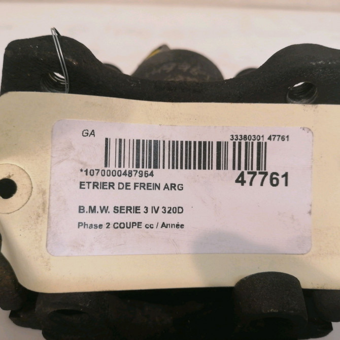 Etrier de frein arrière gauche occasion B.M.W. SERIE 3 IV Phase 1 04-1995->04-1999 320D 150ch 34216758135 5