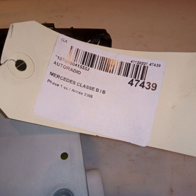 Autoradio occasion MERCEDES CLASSE B I Phase 1 06-2005->04-2008 B 180 CDI 1698705889 5