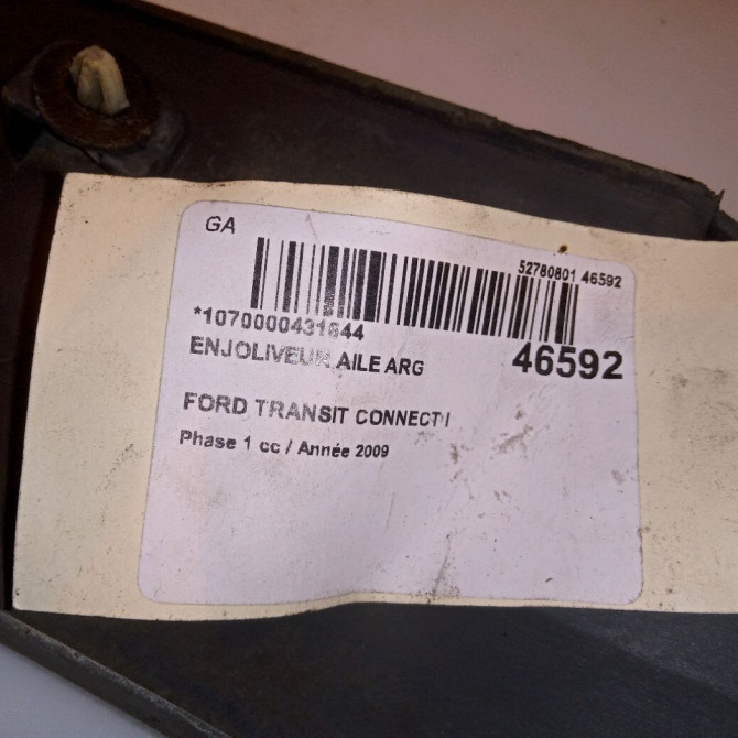 Enjoliveur aile arg occasion FORD TRANSIT CONNECT I Phase 1 01-2003->04-2009 1.8 TDCi 75ch 4