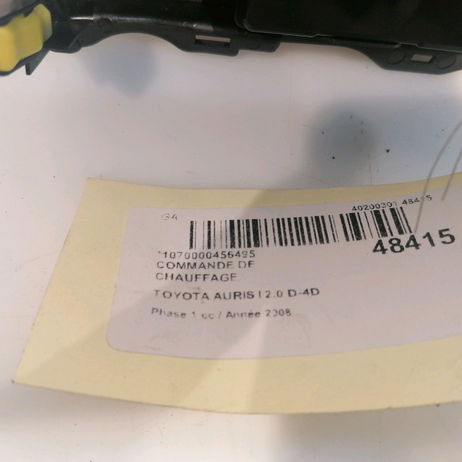 Commande de chauffage occasion TOYOTA AURIS I Phase 1 03-2007->03-2010 2.0 D-4D 5590002221 4